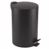 BORG Hygiene 003045 Coș negru cu pedală 12 l
