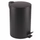 BORG Hygiene 003045 Coș negru cu pedală 12 l