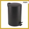 BORG Hygiene 003045 Coș negru cu pedală 12 l