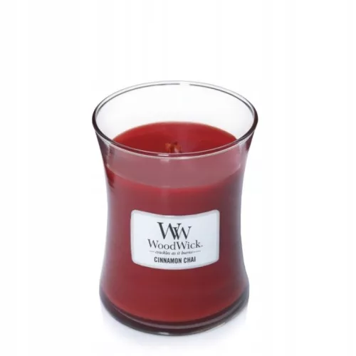 Lumânare parfumată WoodWick Cinnamon Chai 275 g