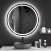 Oglinda rotunda LED Tutumi Bas 70 cm cu control al luminozitatii