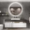 Oglinda rotunda LED Tutumi Bas 70 cm cu control al luminozitatii