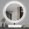 Oglinda rotunda LED Tutumi Bas 90 cm cu control tactil