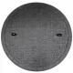 Capac BabylonPlast A15 pentru teava ondulata 600 mm, negru, diametru exterior 720 mm