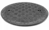 Capac BabylonPlast A15 pentru teava ondulata 600 mm, negru, diametru exterior 720 mm