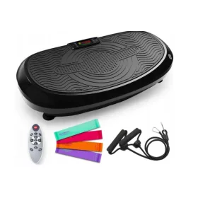   Placă vibratoare Bluefin Fitness 3D, neagră, pentru antrenament complet al corpului, CADOU
