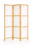 Paravan din lemn alb RIIMARE Shoji J000, 3 părți 125 × 172 cm