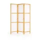 Paravan din lemn alb RIIMARE Shoji J000, 3 părți 125 × 172 cm