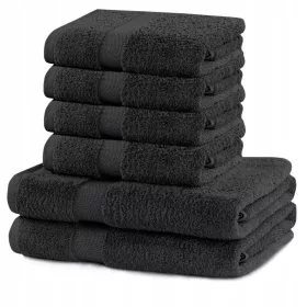 Set de 6 prosoape gri din bumbac Restilo Marina