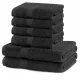 Set de 6 prosoape gri din bumbac Restilo Marina