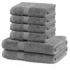 Set de 6 prosoape de bumbac Restilo Marina, gri