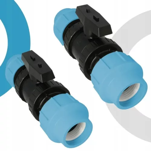 Supapă cu bilă TRCR pentru țeavă PE 63 × 63 mm, PN16
