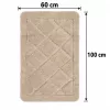 Covoraș de baie antiderapant bej 60 × 100 cm