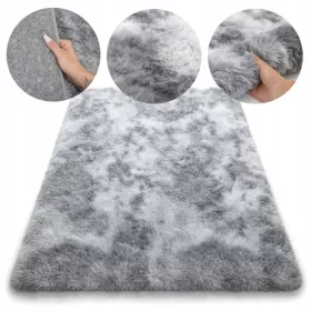 Covor pufos gri DOMAREX FLARE Ombre 160 × 230 cm