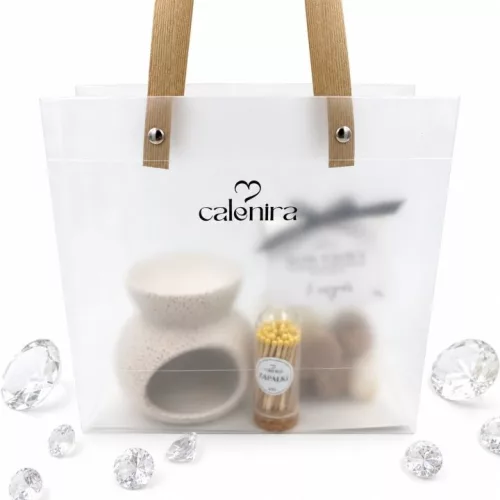 Set cadou cu lampa aromată și ceară de soia 75 g Kaszmir