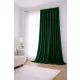 Perdea catifea Velvet 155 cm verde sticlă la comandă