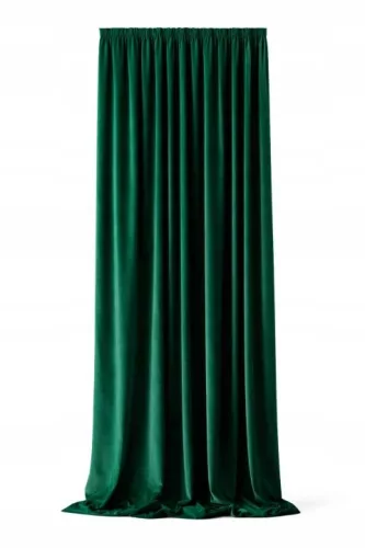 Perdea catifea Velvet 155 cm verde sticlă la comandă