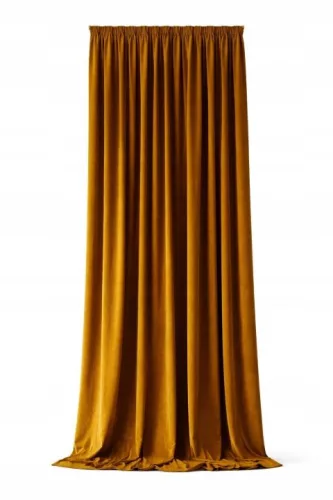 Perdea catifea Velvet 155 cm aurie la comandă