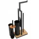 Stand cu perie de toaleta si suport pentru hartie Yoka Home