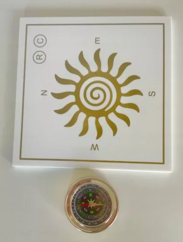 Placă de radiestezie ZTA10 Energy Healing cu busolă