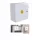 Dulap gaz alb Instal-home 600 × 600 × 250 mm fara perete din spate, cu cheie