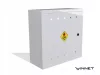 Dulap gaz alb Instal-home 600 × 600 × 250 mm fara perete din spate, cu cheie