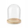Cupolă decorativă bej AURA cu capac de sticlă, 30 cm