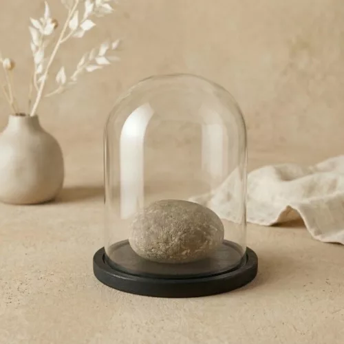 Cupolă de sticlă neagră SCENA LIVING AURA, 30 cm