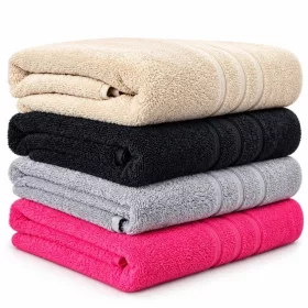 Set de 4 prosoape din bumbac 70 × 140 cm