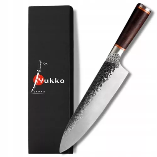 Cuțit de bucătărie Yukko Japan cu mâner din lemn