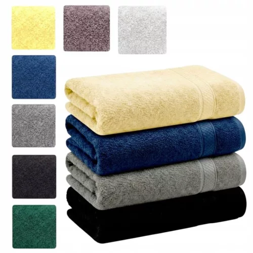 Set de 4 prosoape de bumbac 70 × 140 cm în culoarea la alegere