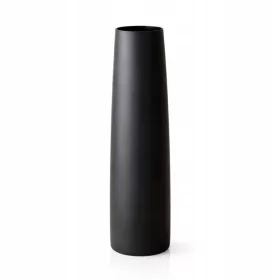 Vaza de podea neagra mata Sano 70 cm din sticla