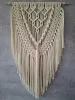 Macrame MK-4 montat pe perete din snur de bumbac 40 × 60 cm