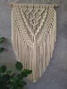 Macrame MK-4 montat pe perete din snur de bumbac 40 × 60 cm