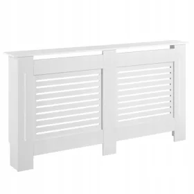   Husa alb pentru calorifer Charleston cu raft 152 × 19 × 82 cm