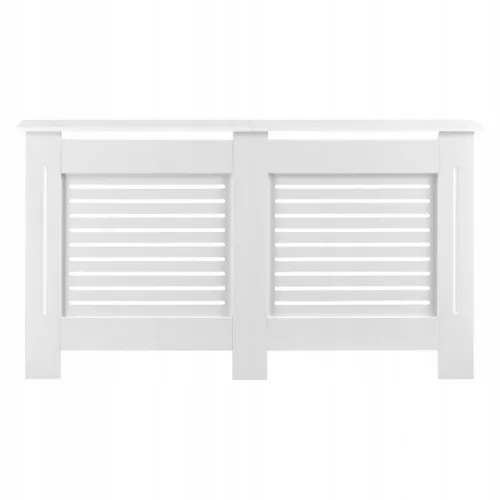 Husa alb pentru calorifer Charleston cu raft 152 × 19 × 82 cm