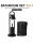 Set de toaletă negru din trei piese BLUBERG BB-1921