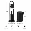 Set de toaletă negru din trei piese BLUBERG BB-1921