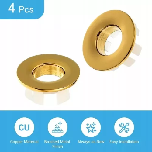 Capace de preaplin pentru bazin auriu pentru deschidere 11–13 mm, 4 buc
