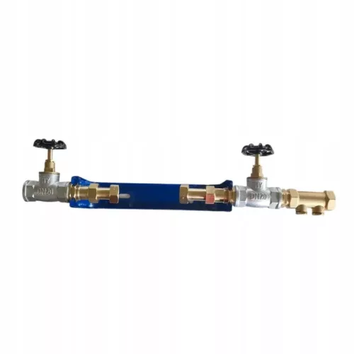 Kit de montare apometru Unni DN15 cu suport și supape 3/4″