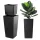 Container inalt negru Kadax K3036 cu insert 57 cm