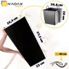 Container inalt negru Kadax K3036 cu insert 57 cm