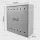 KOM EKO 001 dulap de gaz din oțel inoxidabil 600 × 600 × 250 mm cu perete din spate