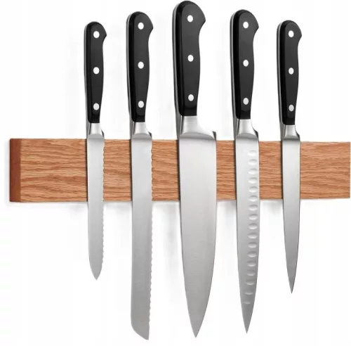 Bară magnetică din stejar pentru cuțite LARHN 40 cm