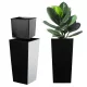 Container inalt din plastic negru Kadax K8048 57,5 cm
