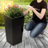 Container inalt din plastic negru Kadax K8048 57,5 cm