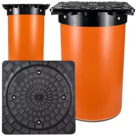   Telescop pentru cămin InstalTube 315 mm cu capac 400 × 400 mm, înălțime 480 mm