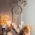 Macrame de perete bej cu franjuri 30 cm