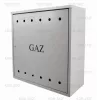 Dulap gaz KOM EKO 003 din oțel inoxidabil 600 × 600 × 250 mm fără peretele din spate