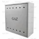Dulap gaz KOM EKO 003 din oțel inoxidabil 600 × 600 × 250 mm fără peretele din spate